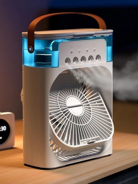 Portable Misting Fan  Ice Cooling Humidifier System - Product showcase