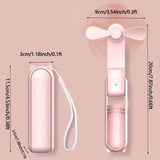 Portable Mini Fan  USB Rechargeable With Powerbank - Product example