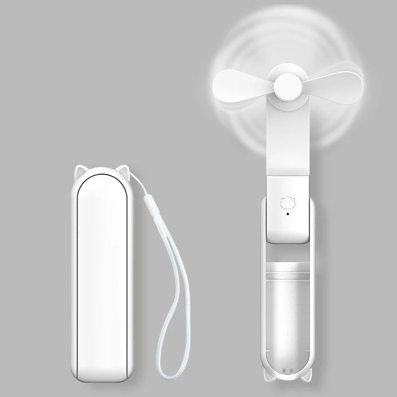 Portable Mini Fan  USB Rechargeable With Powerbank - Product detail 4