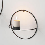 Modern Wall Candle Holder  Geometric Circle Design - Product detail 6