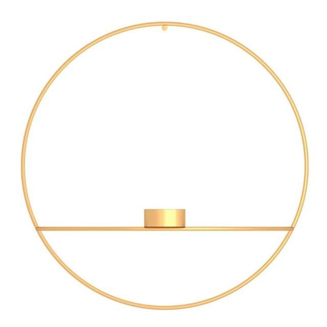 Modern Wall Candle Holder  Geometric Circle Design - Product detail 12