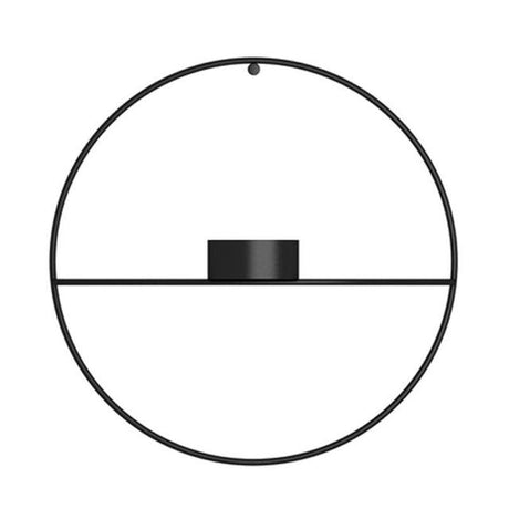 Modern Wall Candle Holder  Geometric Circle Design - Product showcase