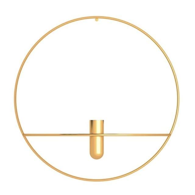Modern Wall Candle Holder  Geometric Circle Design - Product detail 14