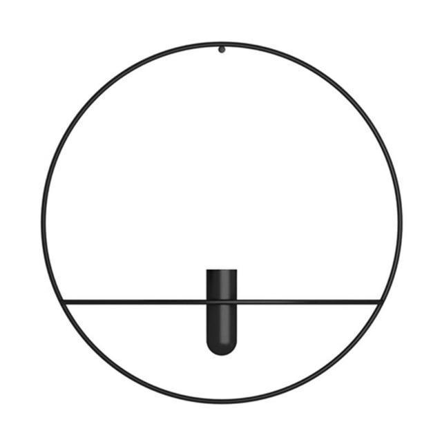 Modern Wall Candle Holder  Geometric Circle Design - Product detail 10
