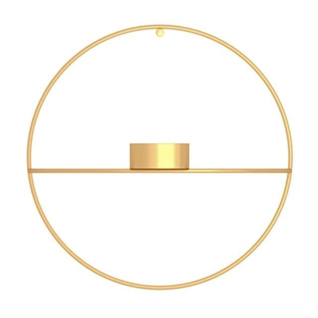Modern Wall Candle Holder  Geometric Circle Design - Product detail 11