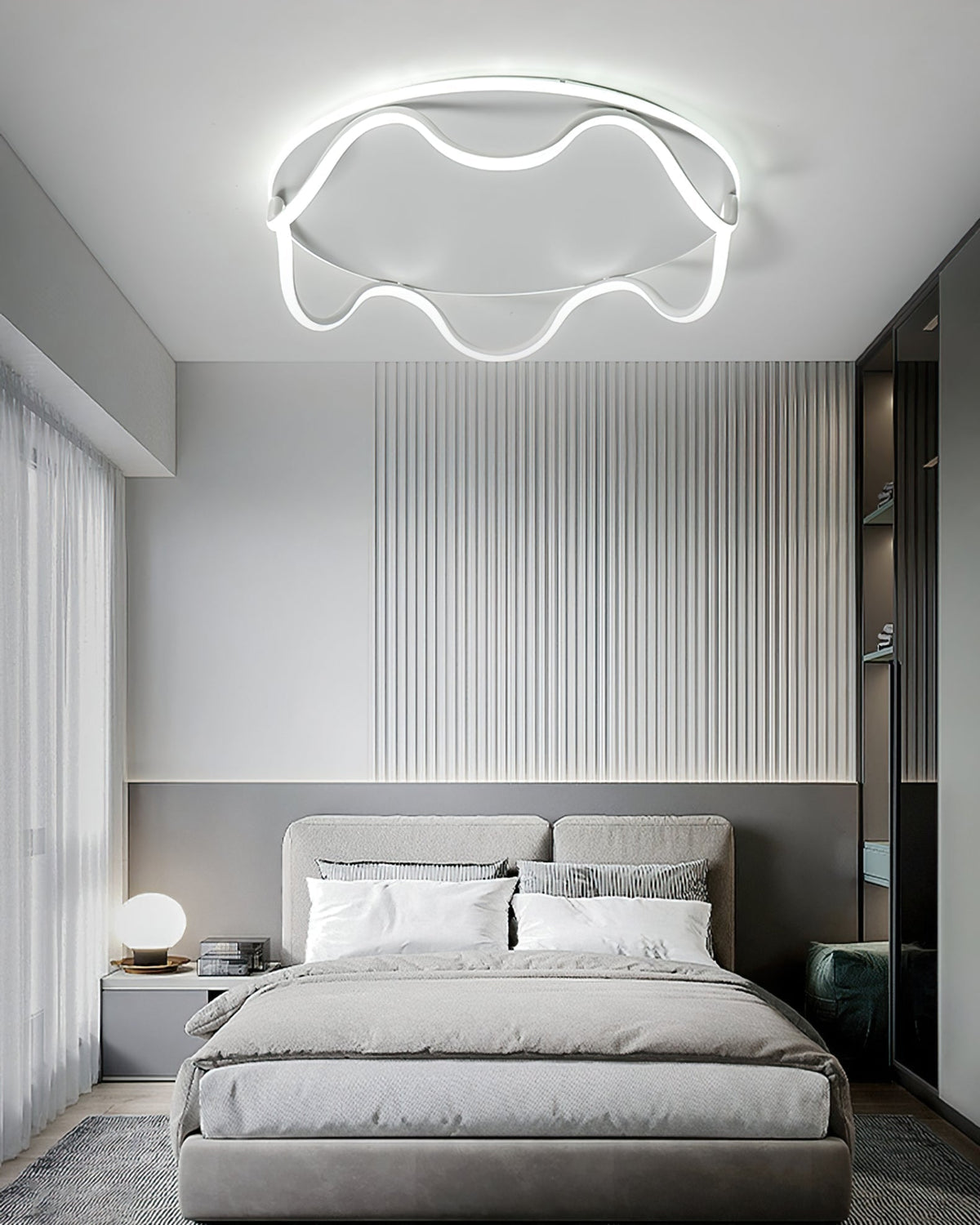 Moden Led Lighting Ceiling Modern Ceiling Light Wave Design LED Panel - Product detail 10