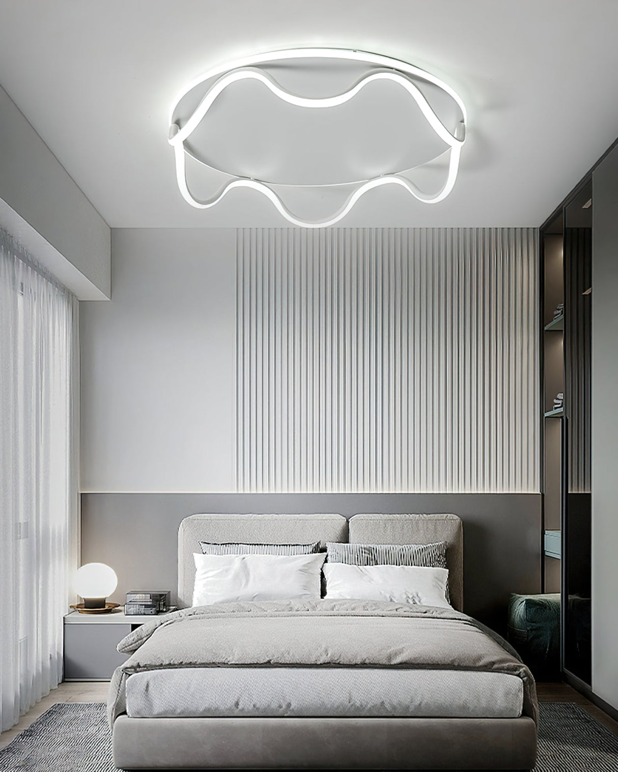 Modern Ceiling Light  Wave Design LED Panel - Product detail 10