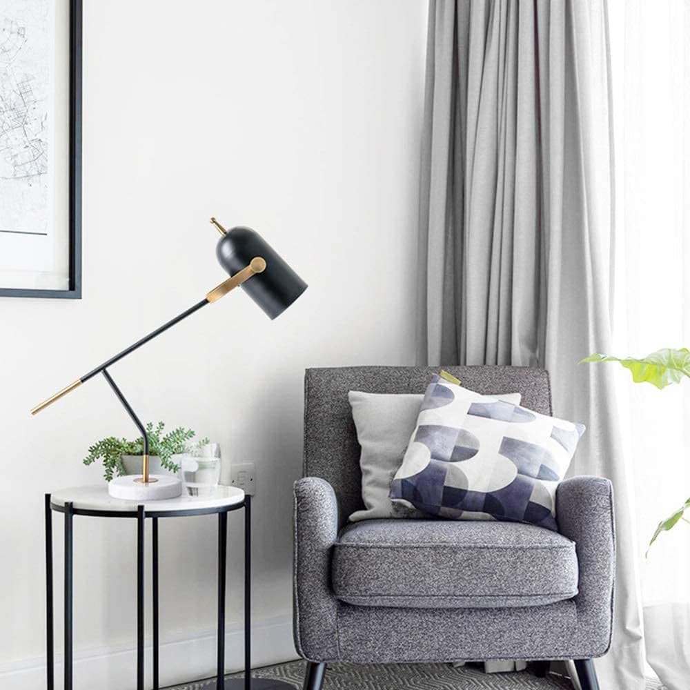 Modern Task Lamp  Black Metal Marble Base - Product detail 7