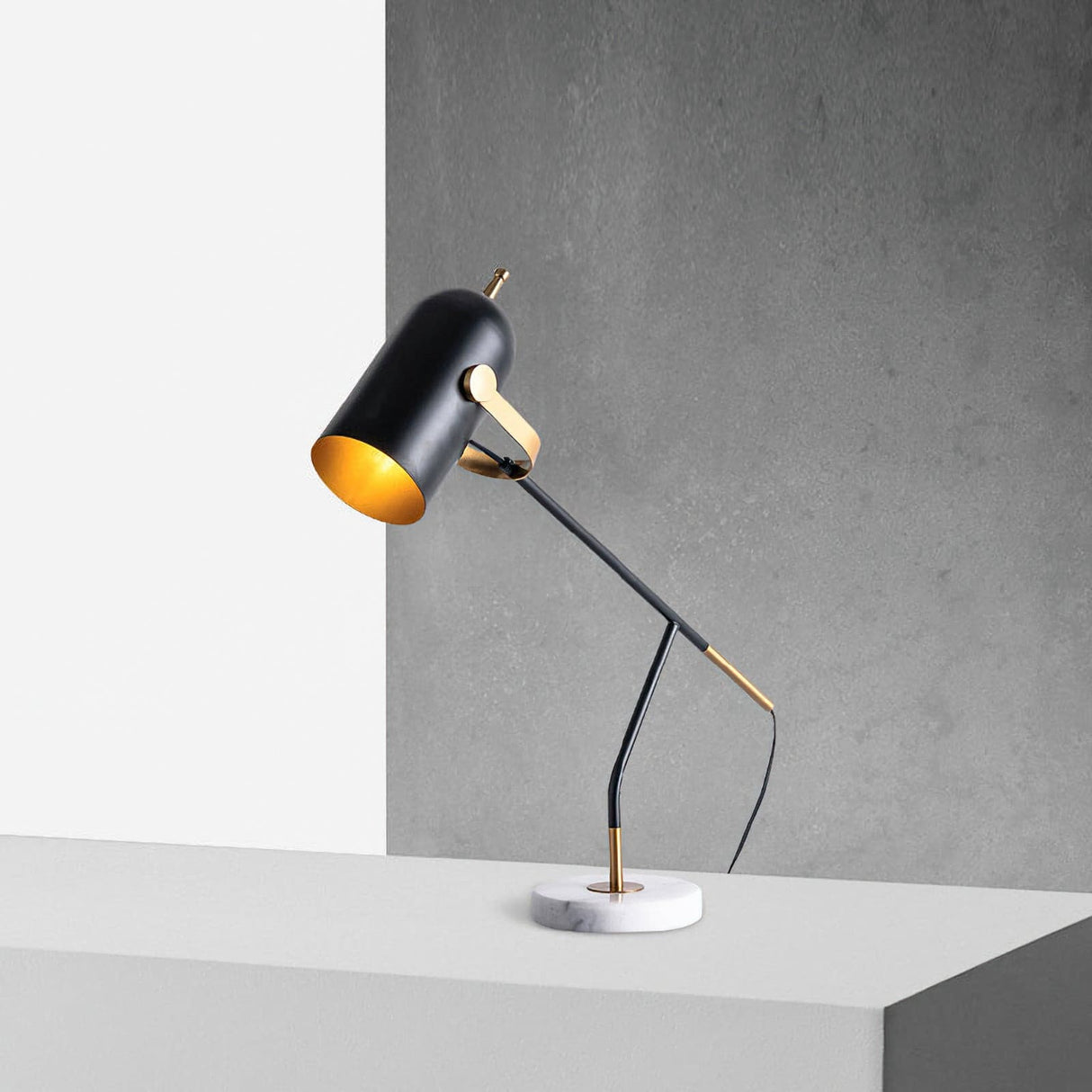 Modern Task Lamp  Black Metal Marble Base - Product detail 21