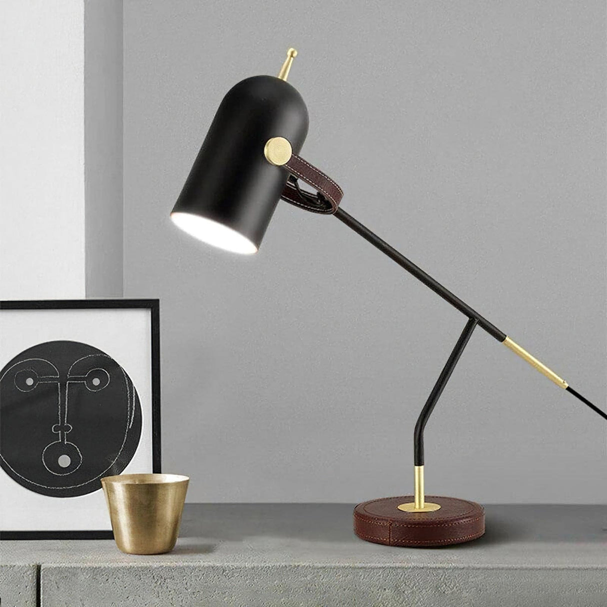 Modern Task Lamp  Black Metal Marble Base - Product detail 23