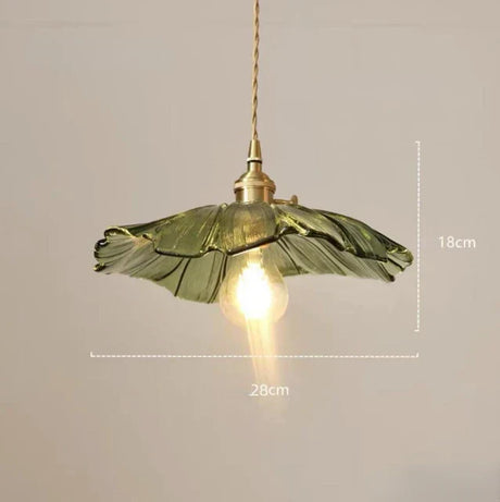 Floral Pendant Light  Rose Glass Petal Design - Product detail 7