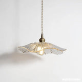 Floral Pendant Light  Rose Glass Petal Design - Product detail 5