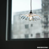 Floral Pendant Light  Rose Glass Petal Design - Product detail 4