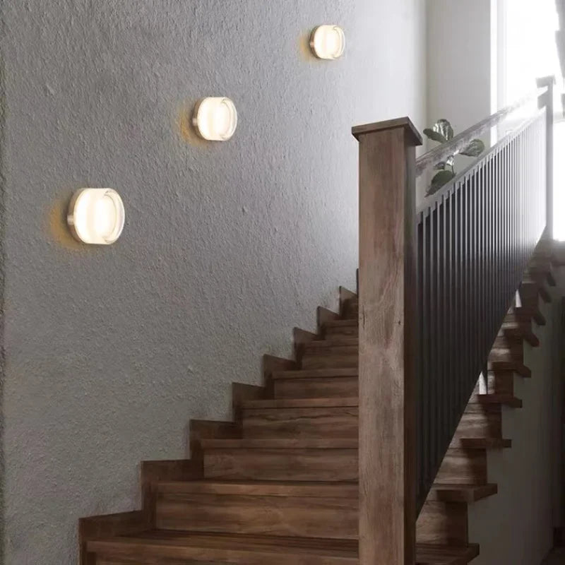 Modern Ceiling Light  Glass Drum Shade With Black Trim - Detailed view