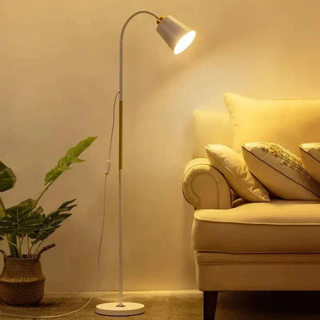 Modern LED Floor Lamp  Adjustable Metal Reading Light - Detailed view