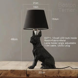 Art Deco Dog Table Lamp  Black White Animal Design - Product detail 14