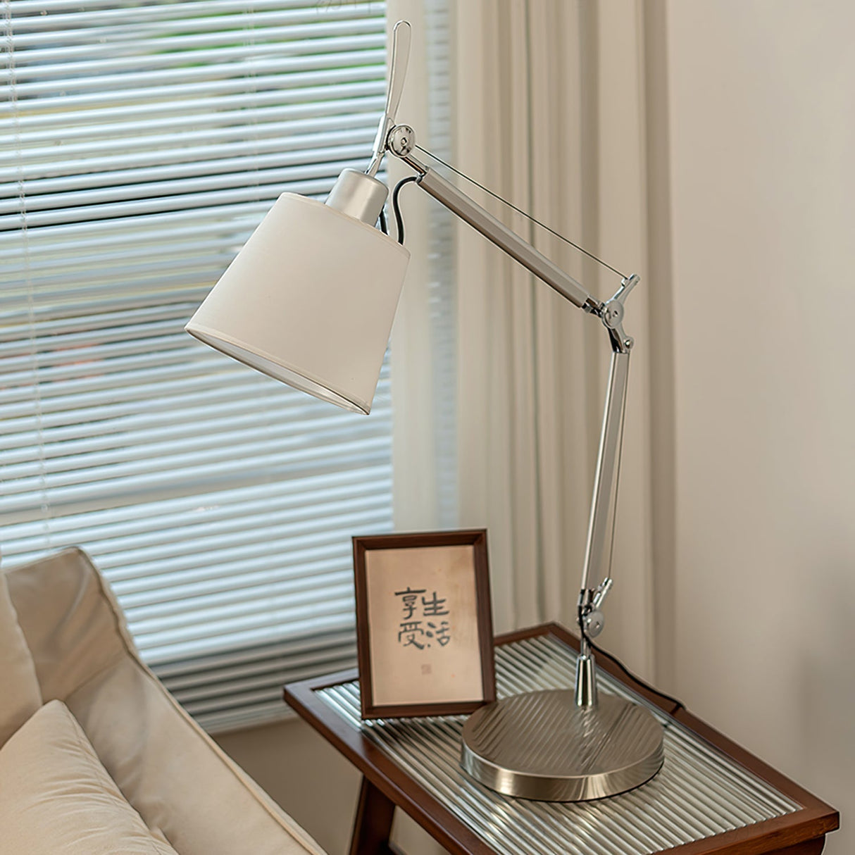 Modern Task Table Lamp  Adjustable Metal Arm Design - Product example
