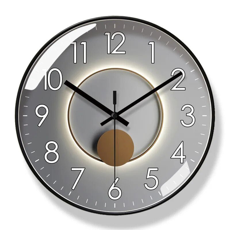 Modern Wall Clock  Yellow Face Black Frame Design - Product detail 9