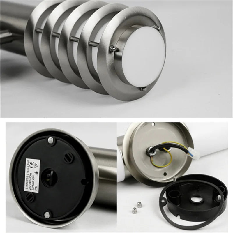 Outdoor Wall Light  Brushed Stainless Steel LED Sconce - Product detail 5