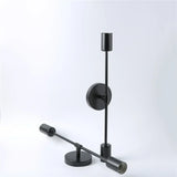 Modern Twin Wall Sconce  Black Metal Linear Design - Product detail 6