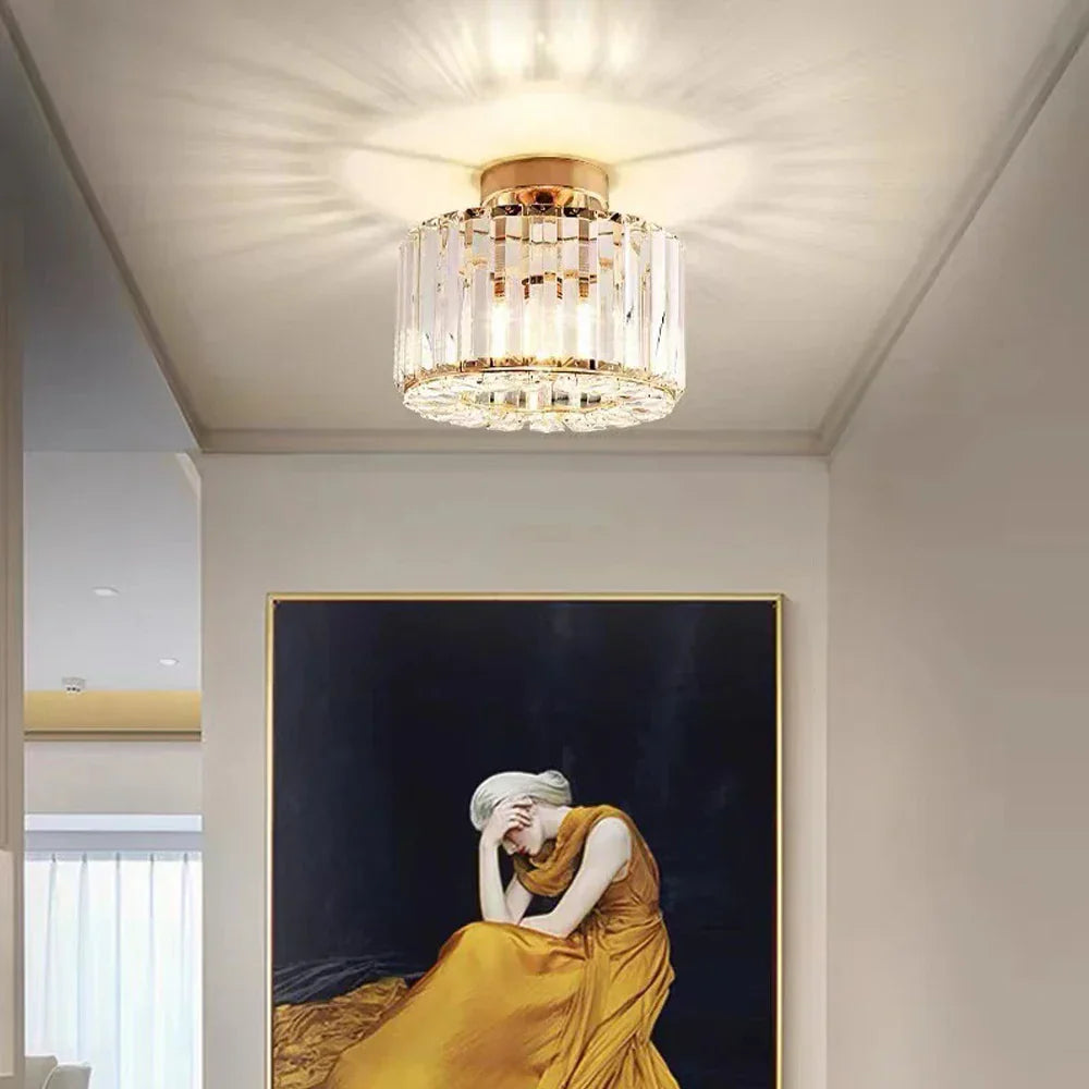 Modern Crystal Ceiling Light  Glass Prism Design - Product example