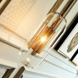 Modern Glass Wall Light  Brass Cylinder Sconce - Product detail 4