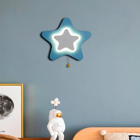 Star LED Wall Light  Soft Glow Kids Room Lamp - Product showcase