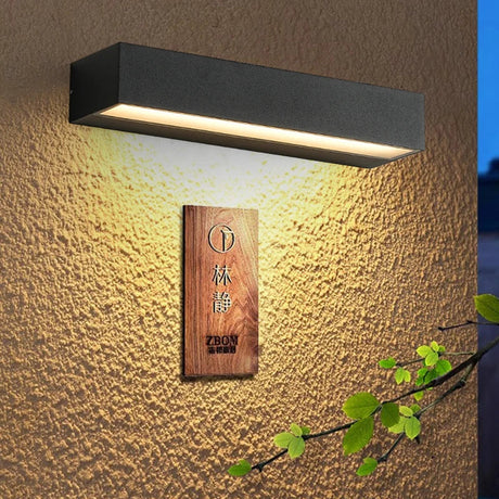 Modern Outdoor Wall Light  Aluminum LED Linear Sconce - Product showcase