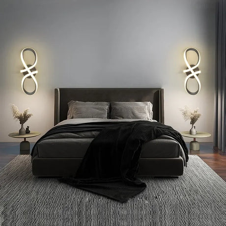 Modern LED Wall Light  Curved Gold Design - Product detail 5