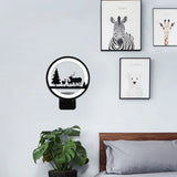 Modern LED Wall Light  Forest Wildlife Silhouette Design - Product showcase