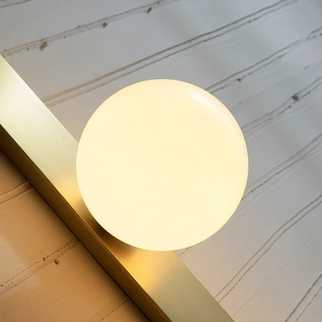 Modern Sphere Wall Light  Gold Metal Glass Globe Design - Product detail 6
