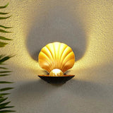 Coastal Wall Light  Gold Shell Sconce Design - Product showcase