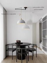 Modern Adjustable Pendant Light  Swing Arm Dome Shade - Product detail 6
