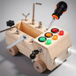 Montessori Busy Board  LED Traffic Light Learning Set With Tools - Product showcase