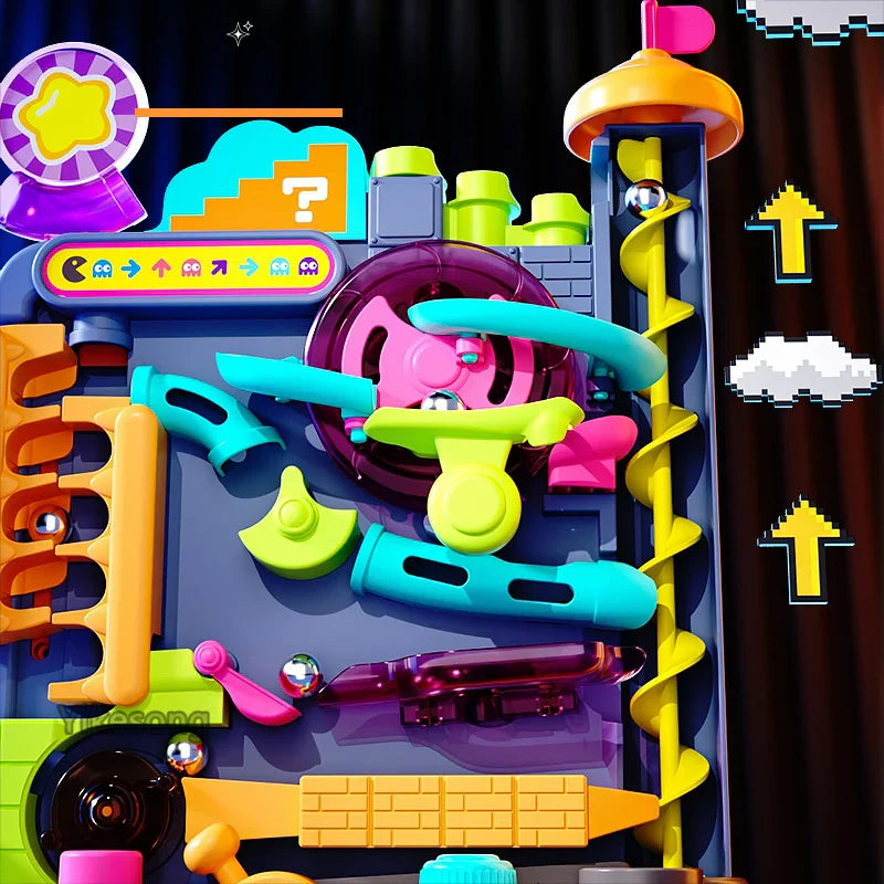 Educational Marble Track Set  Multi-Layer Adventure Learning System - Detailed view