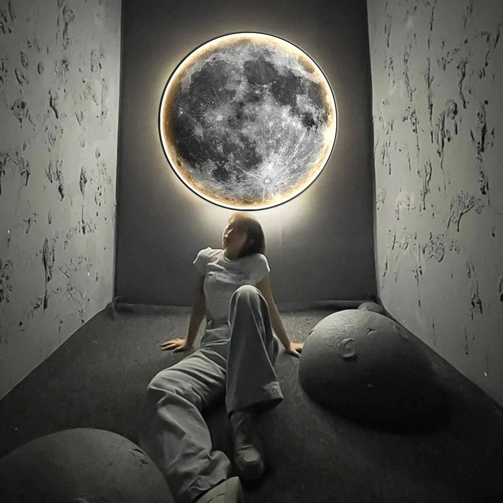 Moon Wall Light  LED Celestial Glow Design - Product showcase