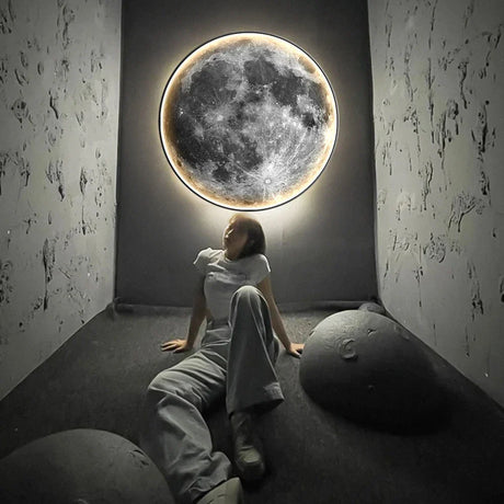 Moon Wall Light  LED Celestial Glow Design - Product showcase