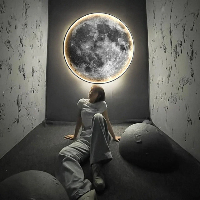 Moon Wall Light  LED Celestial Glow Design - Product showcase