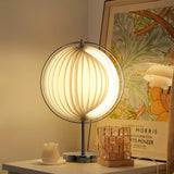 Modern Rotatable Table Lamp  Chrome Base White Sphere Design - Product detail 5