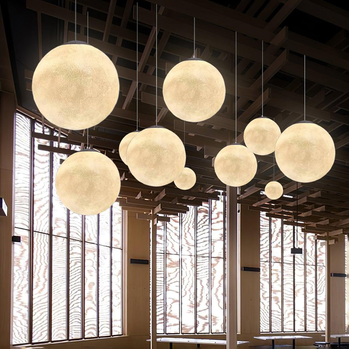 Modern Moon Pendant Light  Celestial Sphere Design - Product detail 35