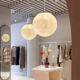 Modern Moon Pendant Light  Celestial Sphere Design - Detailed view