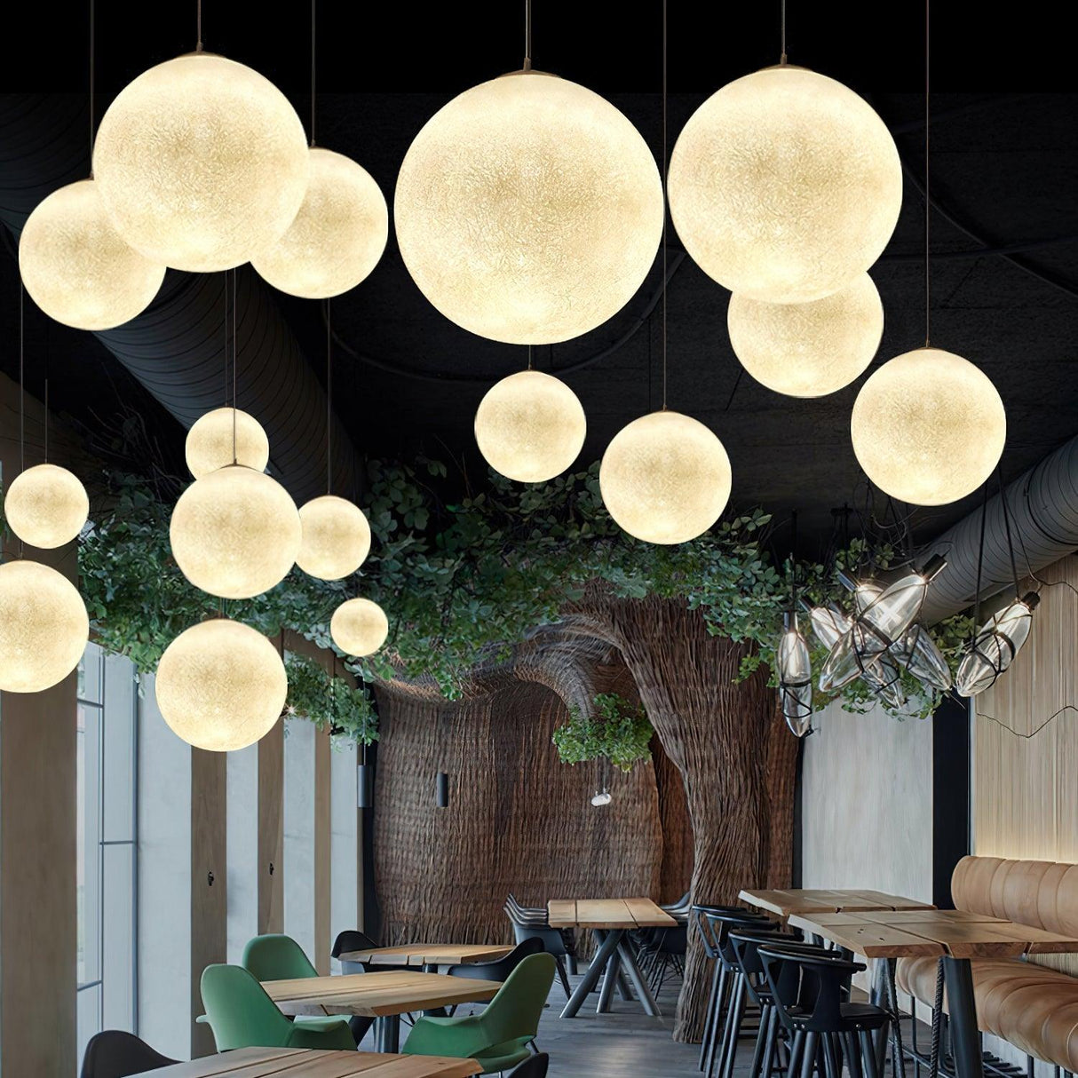 Modern Moon Pendant Light  Celestial Sphere Design - Product detail 25