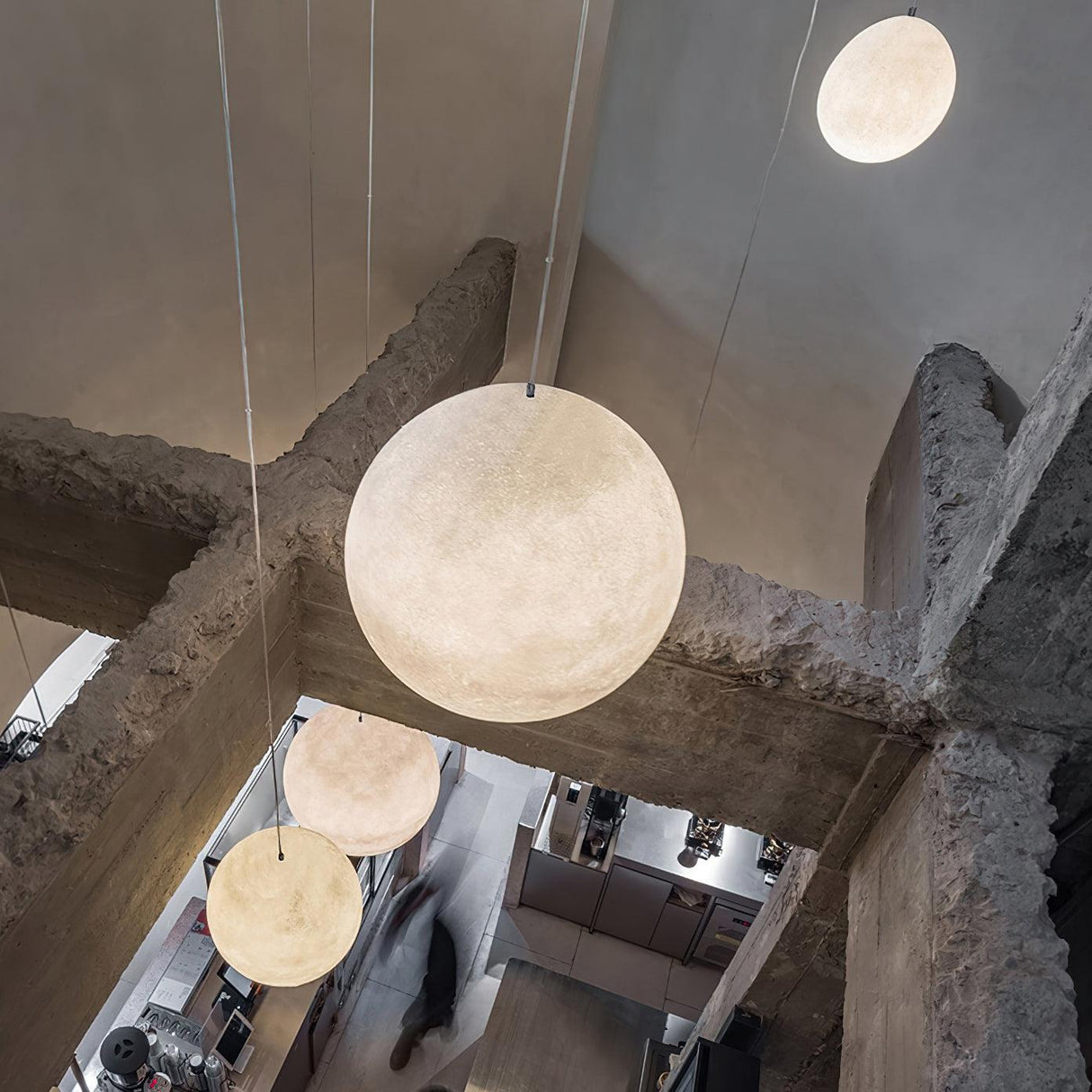 Modern Moon Pendant Light  Celestial Sphere Design - Product detail 34