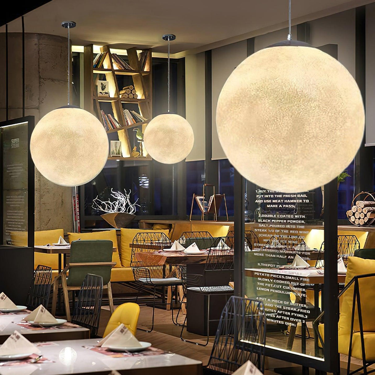 Modern Moon Pendant Light  Celestial Sphere Design - Product detail 37