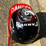Motorcycle Baseball Cap Helmet  Golden Wings Design - Product example