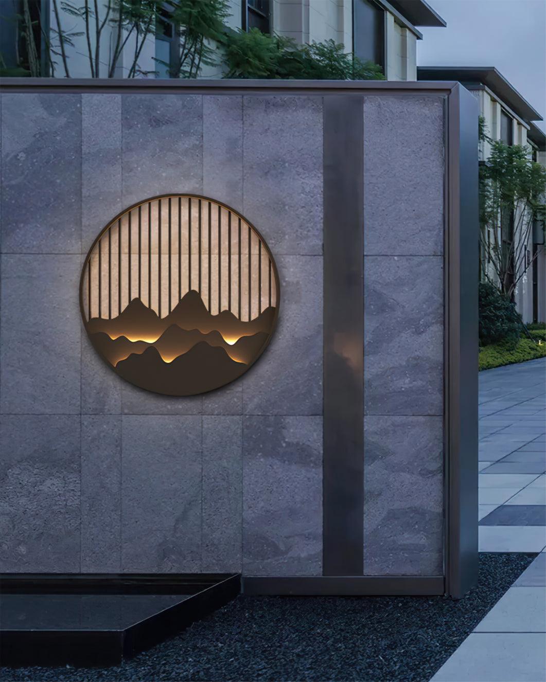 Mountain Wall Light  LED Outdoor Circle Sconce - Product detail 12