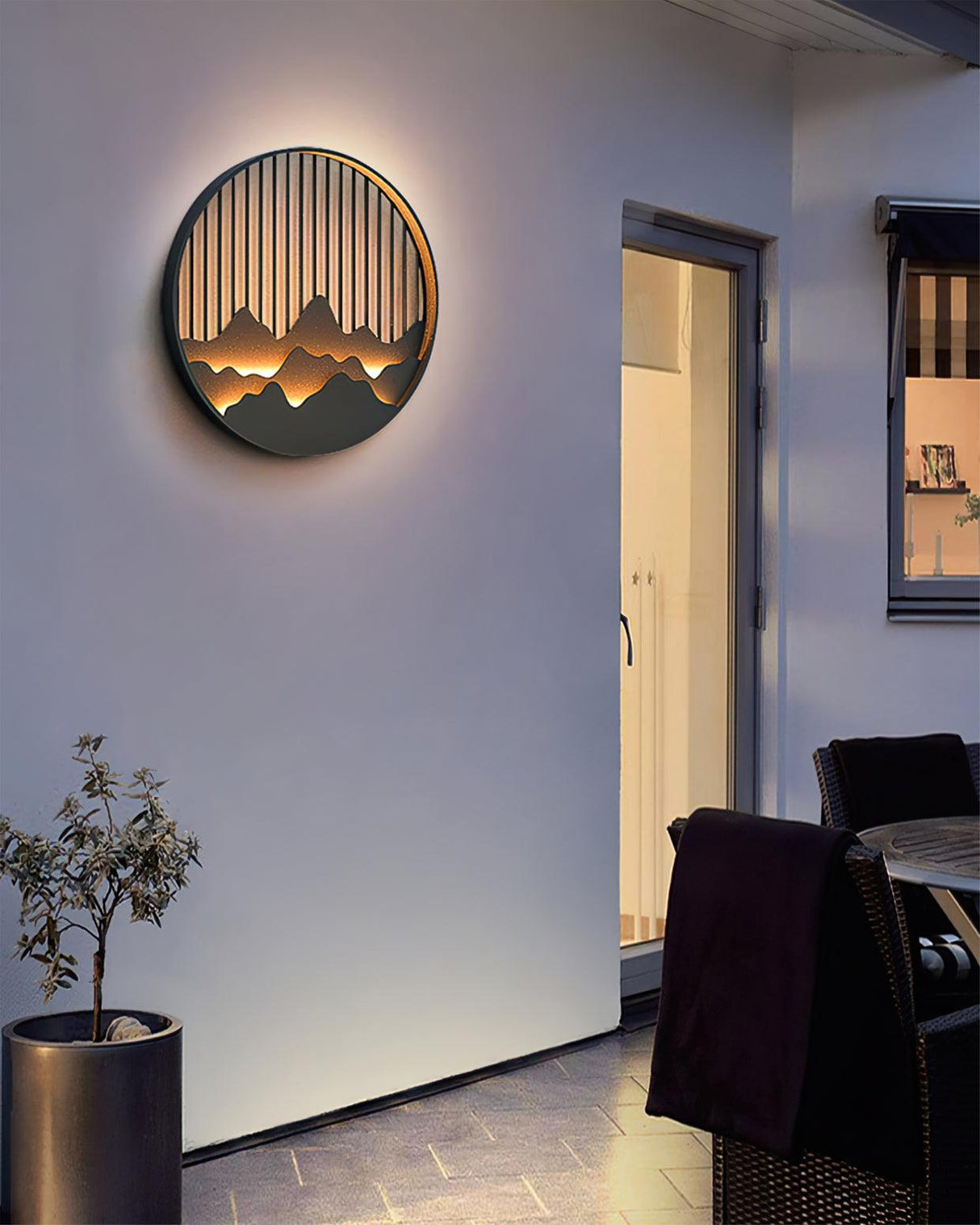 Mountain Wall Light  LED Outdoor Circle Sconce - Product detail 14