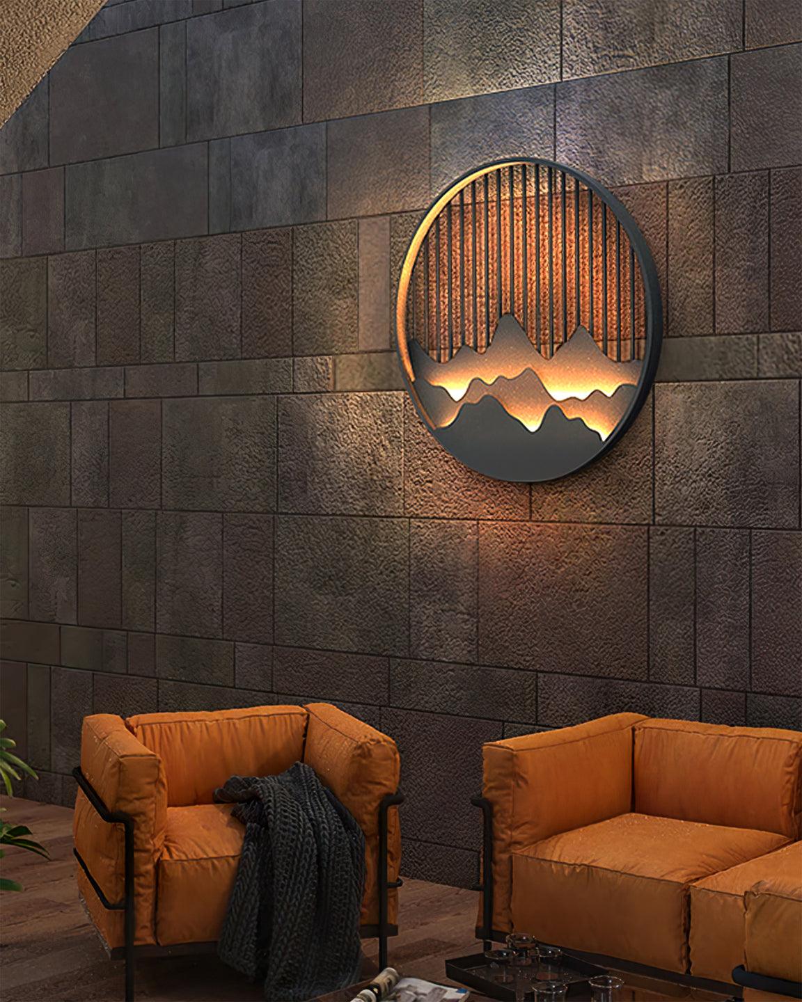 Mountain Wall Light  LED Outdoor Circle Sconce - Product detail 15
