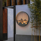 Mountain Wall Light  LED Outdoor Circle Sconce - Product example