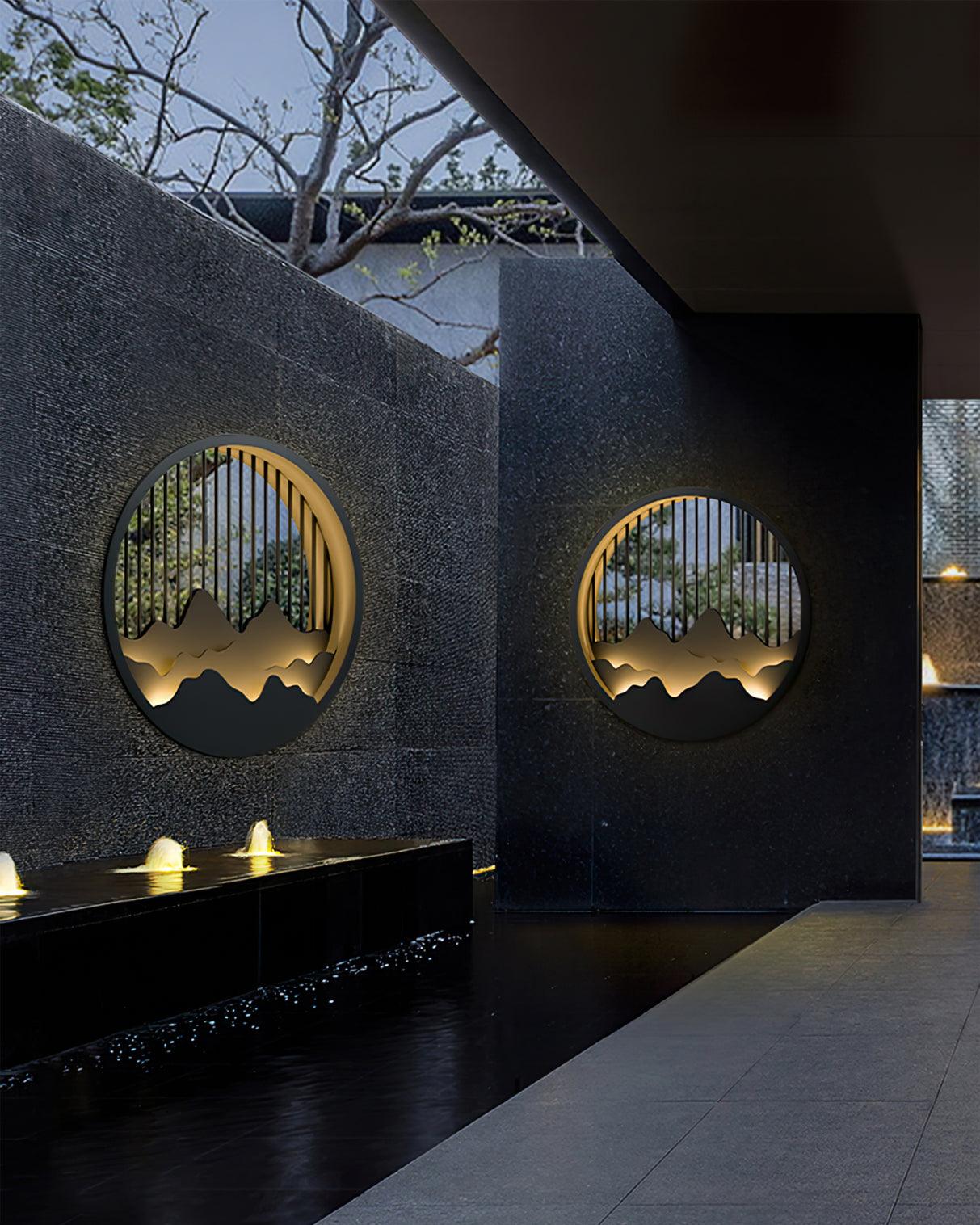 Mountain Wall Light  LED Outdoor Circle Sconce - Product detail 16